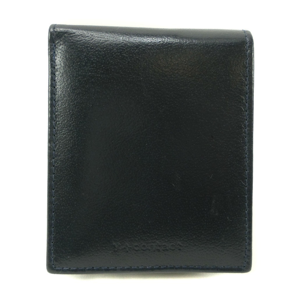 Other Leather Bifold Wallet Navy Men's Leather Short Wallet